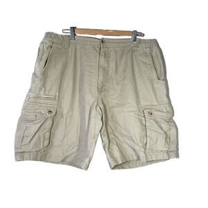 Woolrich Mens Cargo Shorts Size 40 Khaki Outdoors Hiking Casual Inseam 10"